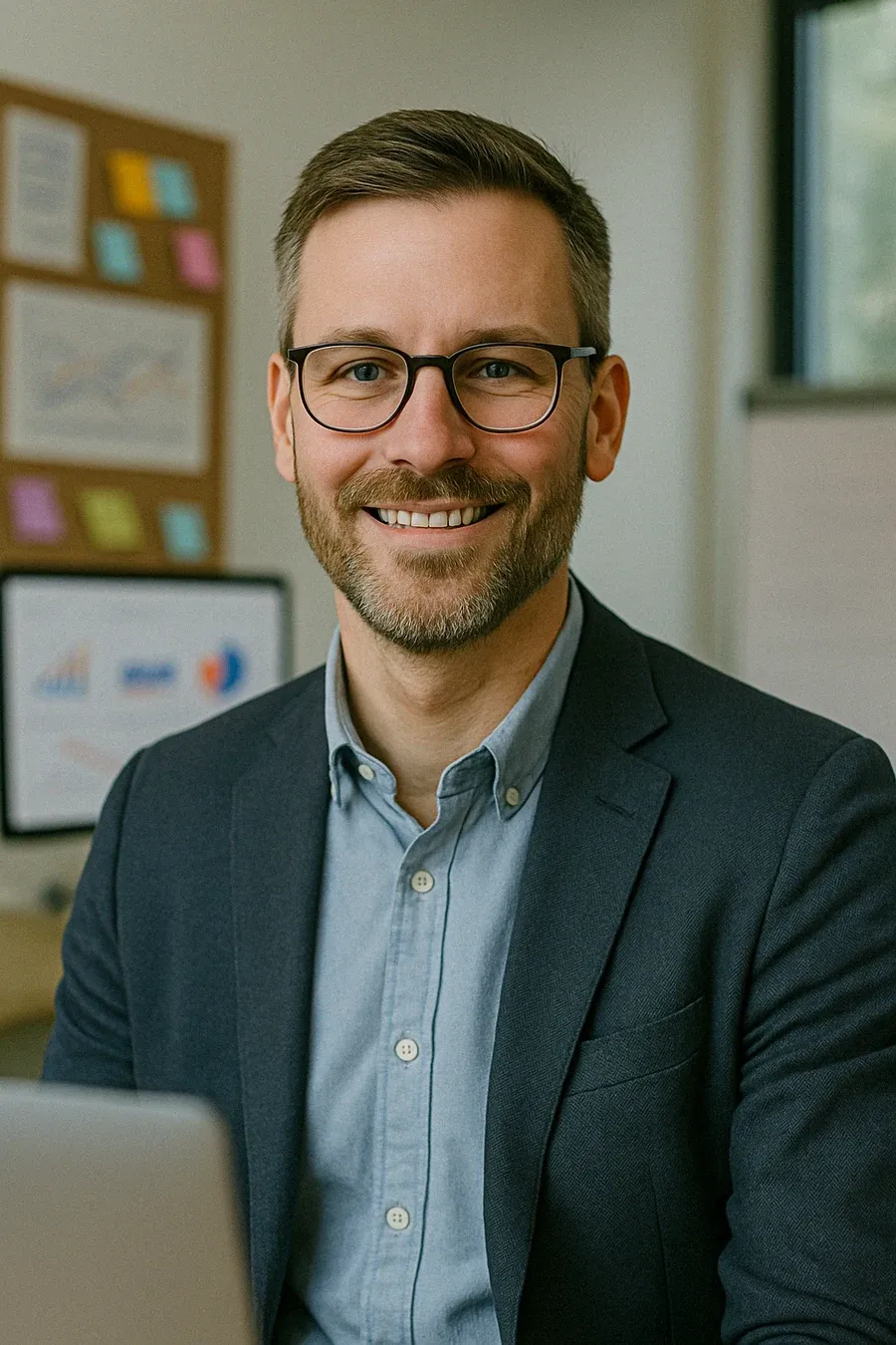Portræt af Magnus, stabschef i AgentFlow